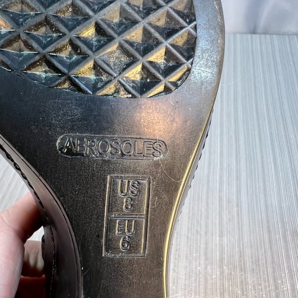 Aerosoles Strappy Comfort Wedge Heels, 8 - Picture 7 of 7
